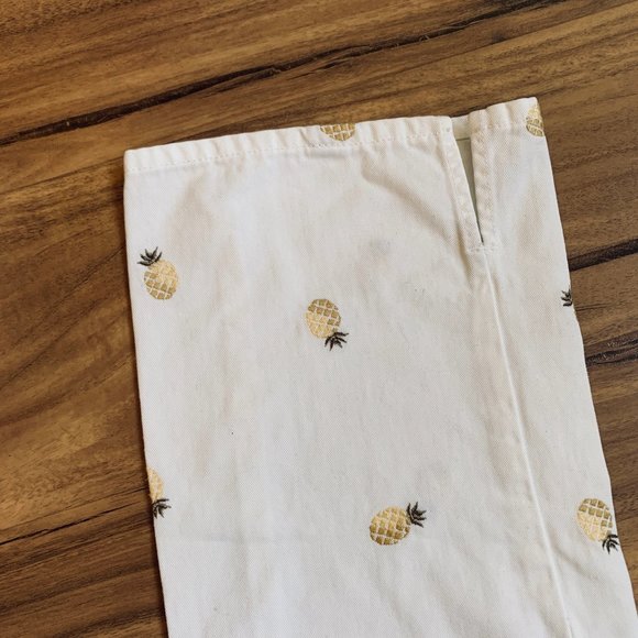 J Crew Pineapple Embroidered Capri Pants - Picture 7 of 7